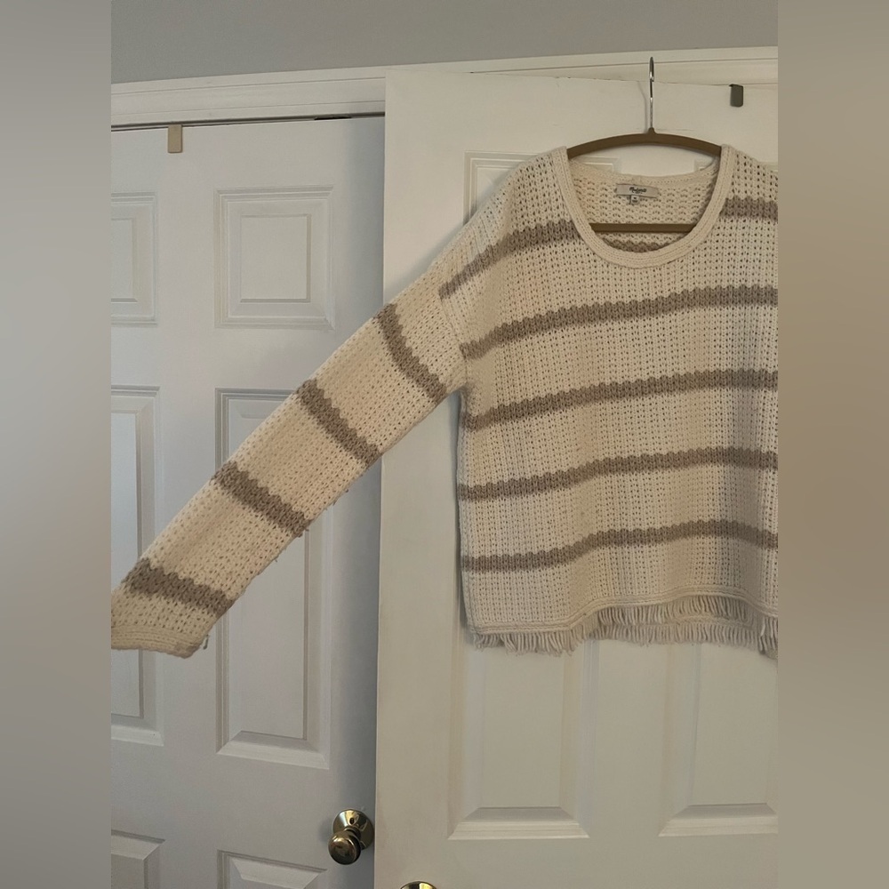 Madewell Striped Merino Wool/Alpaca Sweater - Picture 5 of 9